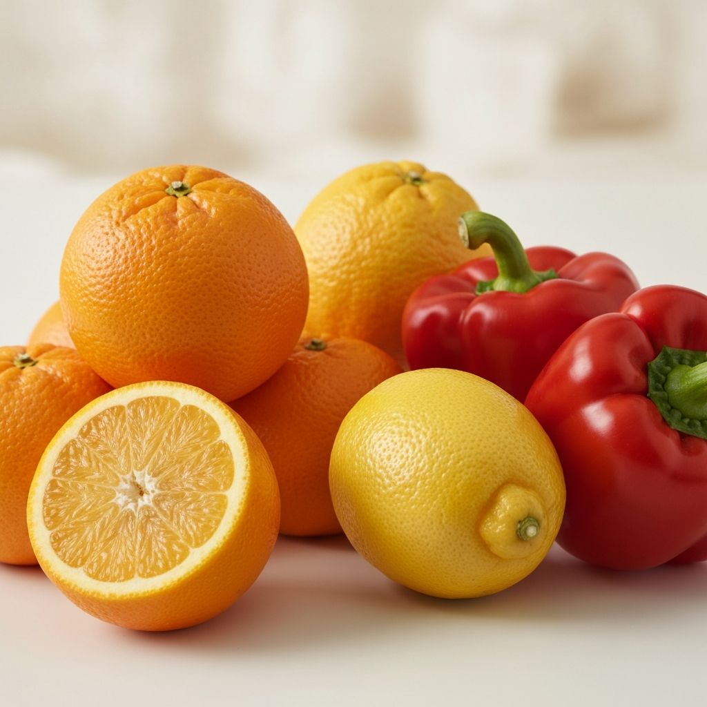 Svežeg voće bogato vitaminom C - narandže i limuni